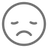 Sad face icon